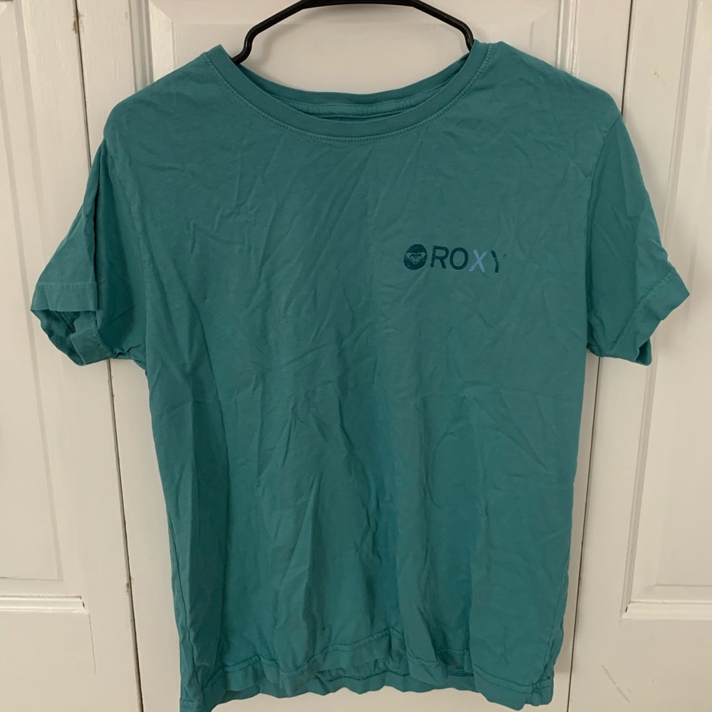 Turquoise Roxy Graphic Tee